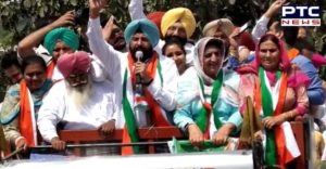 Sangrur Congress candidate Kewal Singh Dhillon Barnala to Sangrur road show