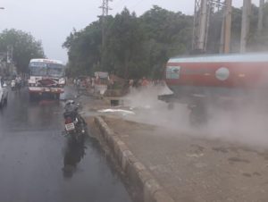 Ludhiana Fast Speed ​​PRTC Bus Hit Acidic tanker