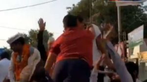 Arvind Kejriwal A man Slapped During Roadshow In Delhi