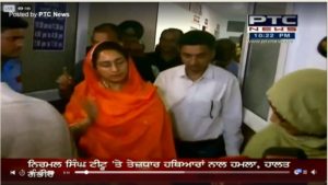 Bathinda: Akali worker On Attack Harsimrat Kaur Badal reached hospital