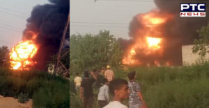 Ludhiana Dhandari Kalan Cardboard And Chemical Factory fire