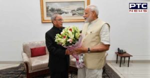 PM Narendra Modi Meets ex-president Pranab Mukherjee