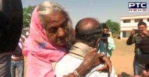 Jharkhand :105-year-old mother cast votes at polling booth number 450 in Hazaribagh
