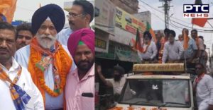 SAD-BJP candidate from Patiala Surjit Singh Rakhra Road show
