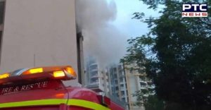 Maharashtra Thane Building catches fire no casualties reported