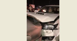 Patiala bus stand Near lights On Car Accident