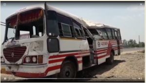 Nawanshahar-Phagwara highway Bus Accident ,15 passengers injured