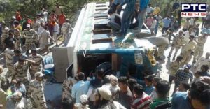 Jammu and Kashmir bus turns turtle in Doda , 25 injured