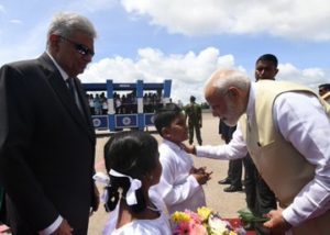 PM Modi reaches Sri Lanka
