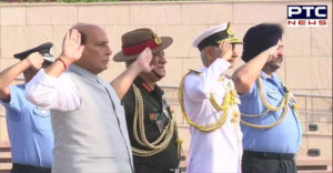 Rajnath Singh Takes Charge As Defence Minister ,Service Chiefs Meets