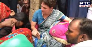 Priyanka Gandhi Meet Victims families Chunar guesthouse