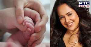 Actress Sameera Reddy shares first photo of baby girl