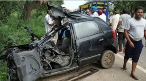 Bhikhi Mansa Road On Accident , Father sons Including three died