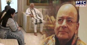 PM Modi visits Arun Jaitley residence After Return From 3-Nation Tour
