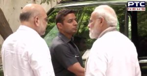 PM Modi visits Arun Jaitley residence After Return From 3-Nation Tour
