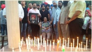 Stray cattle Sad 30 organizations Members Government against Candle march In patiala