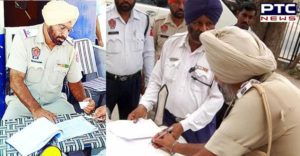 Bagha Purana Traffic police Employee ASI Parvinder Singh Cut Car invoice