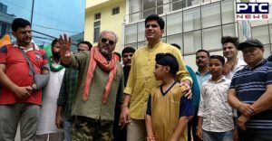 Film Harjeeta’ Best Child Artist Sameep Singh PTC Office hoisted flag
