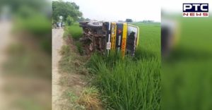 Rupnagar Jatts-grewal road Taking children to school Bus Accident