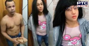 Gangster Girl-shaped mask And Clothes Run Try In Brazilian jail
