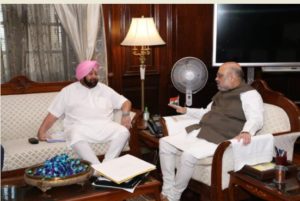 Punjab chief minister Amarinder Singh meets Amit Shah in Delhi