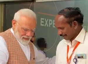 PM Narendra Modi Hugs consoles ISRO Chief K Sivan after he broke down in Tears