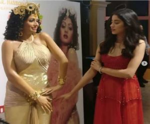 Late actor Sridevi wax statue was unveiled at Singapore Madame Tussauds