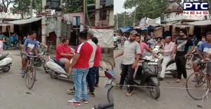 valmiki samaj serial against Jalandhar Road traffic Close protest