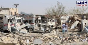 Afghanistan car bomb blast , 30 civilians killed and 40 injured