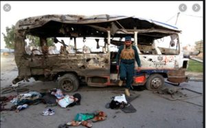 Afghanistan army vehicle Near bomb blast in Nangarhar ,10 killed