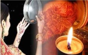 Karwa Chauth observed by married women for the longevity, prosperity and well-being of their husbands
