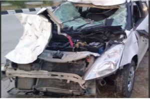 Barnala-Bathinda highway Road Accident , wife -husband including 3 injured