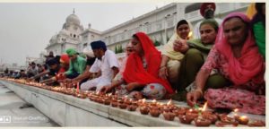 Sri Guru Ramdas ji Parkash Purb ghee lamp In Golden Temple Amritsar