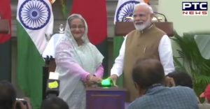 Bangladesh PM Sheikh Hasina meets With PM Modi ,Launch 3 Projects on LPG Import During Bilateral Talks