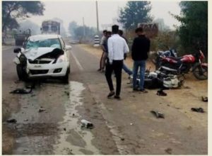 Raikot -barnala Near Motors Workshop Road Accident , husband and wife Death