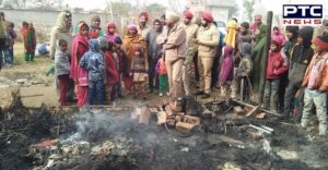 mullanpur Prem Nagar Mohalla Dove fire , father and son burned