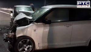 Patiala -Sirhind Road Two Cars Collision , Drivers injured