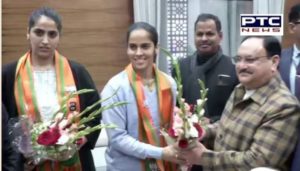 Badminton star Saina Nehwal joins BJP In Delhi