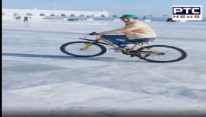 Gurdwara Sri Kartarpur Sahib young man Biking ,Video viral
