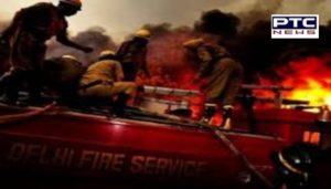 Delhi transport office Fire , 8 fire tenders rushed to the spot