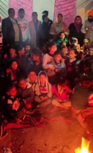 Chandigarh yuva dal celebrated Lohri festival with needy children