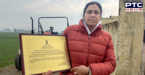 Woman Farmer Harinder Kaur And Surjeet Singh Krishi Karman Award from PM Narendra Modi
