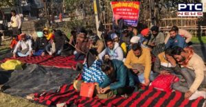 Patiala: PowerCom deceased employees Family member water tank Protest demands