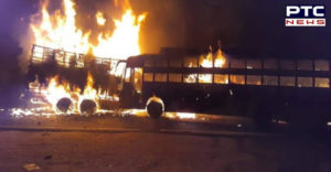 20 Dead After Bus Carrying 46 Catches Fire In Uttar Pradesh Kannauj
