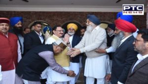 BJP President JP Nadda to invite for Son marriage Former Chief minister Parkash Singh Badal Arrives in village Badal