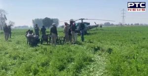 Punjab: Indian Army Chetak helicopter makes Emergency landing in Ban Majra village Ropar