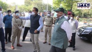V.P. Badnore took to the Chandigarh roads to assess the situation of the city lockdown