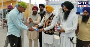 Sanitizer Service  begins at Takht Sri Damdama Sahib