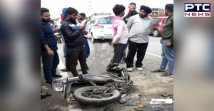 Road Accident Airport Road Near TDI In Mohali, One Death, Four Injured