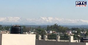 Good News! Lockdown : Rare view of snow-capped Himalayan range seen from Jalandhar